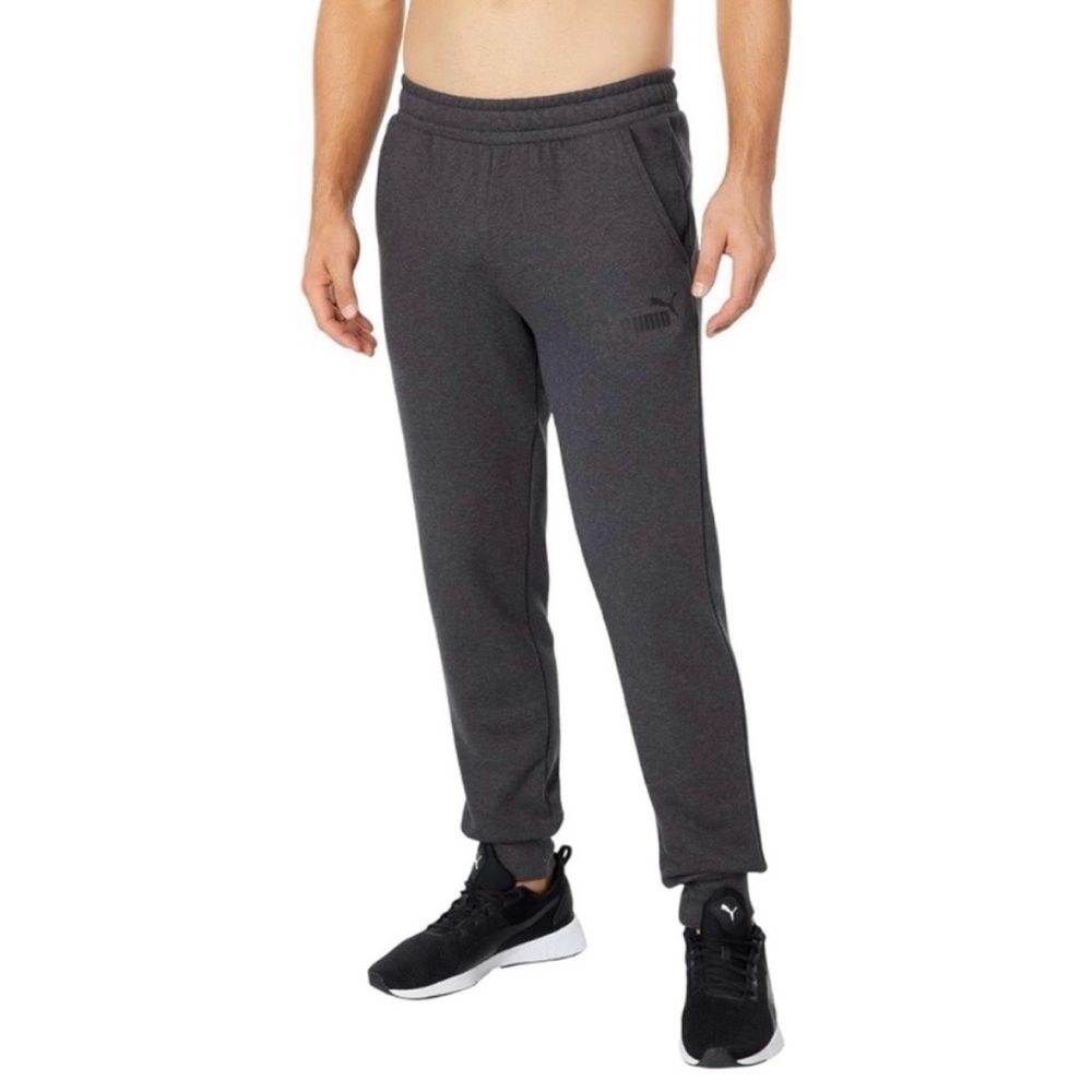 PUMA Men's Ess Logo Pant dark grey
